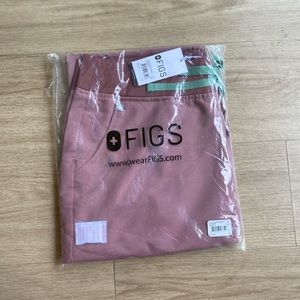 Chalk Pink Figs Zamora High Waisted Yoga Scrub Pant